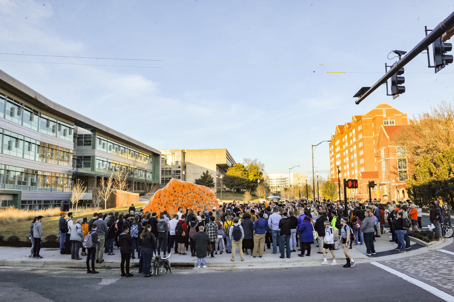 Friday, February 9, 2018..United at The Rock rally against racism. Chancellor Beverly Davenport...Photos by Erik Campos..41161